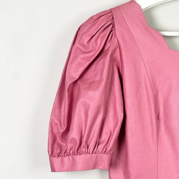 Vintage Laura Ashley Tea Length Dress Pink - Picture 3 of 10